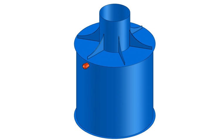 Пескоуловитель ПЭ-36-5000 (подземный вертикальный)