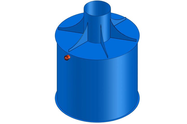 Пескоуловитель  ПЭ-54-7500 (подземный вертикальный)